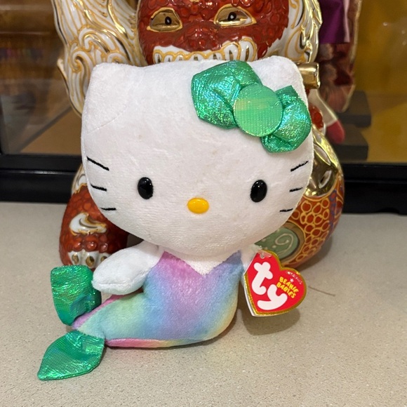 Ty Hello Kitty Rainbow Mermaid Plush - Picture 7 of 7